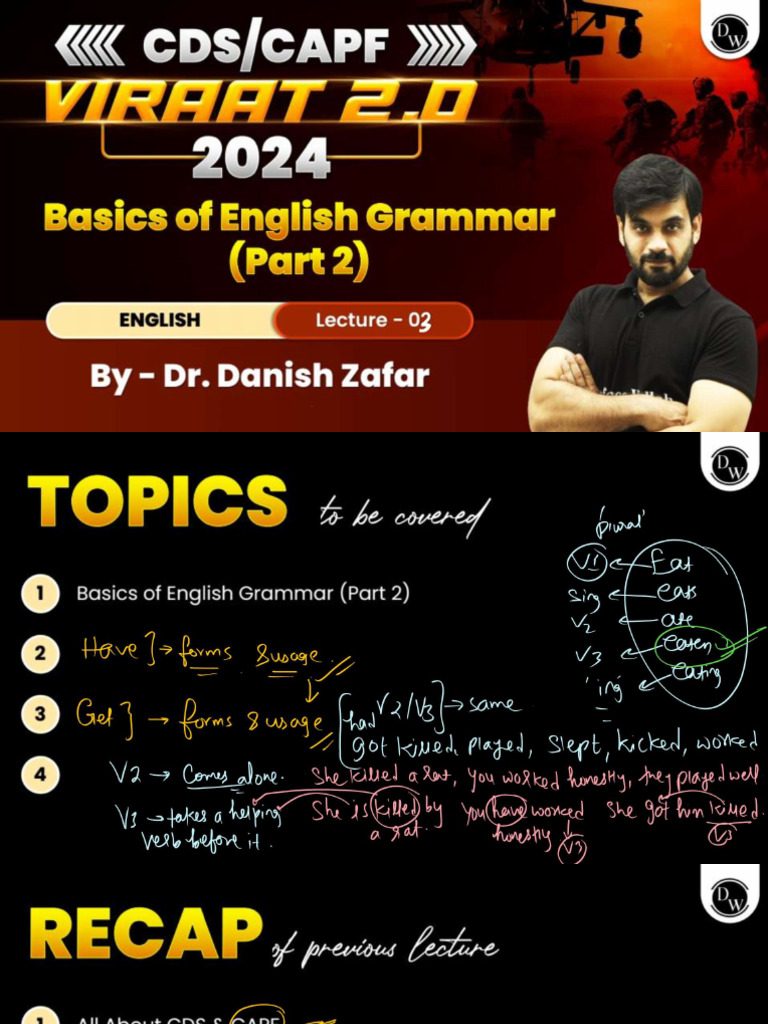 English 03 - Class Notes | PDF
