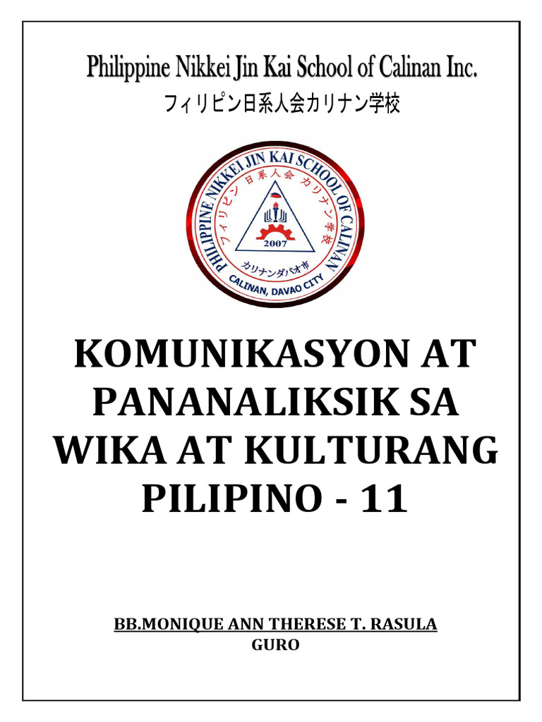 Kompan Q1 W3 | PDF