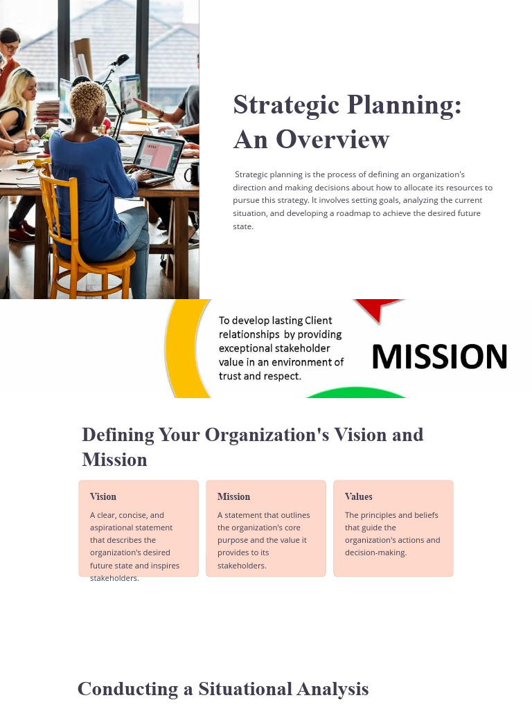 Strategic Planning Overview Guide | PDF | Goal | Strategic Planning