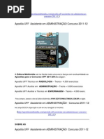 Download Apostila UFF Assistente em ADMINISTRAO Concurso 2011-12 by Editora Multimdia SN75801461 doc pdf