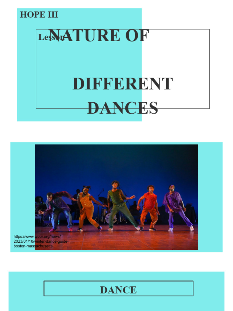 Hope Nature of Diff Dances | PDF | Dances | Ballroom Dance
