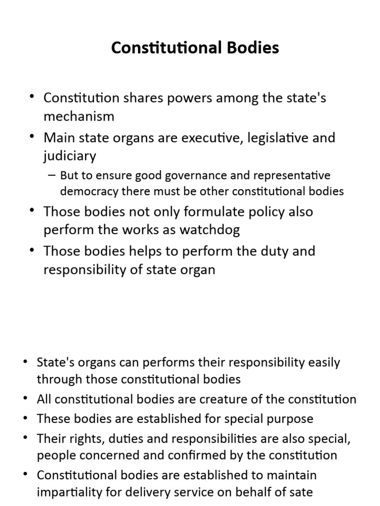 Overview of Nepal's Constitutional Bodies | PDF | Democracy | Political ...