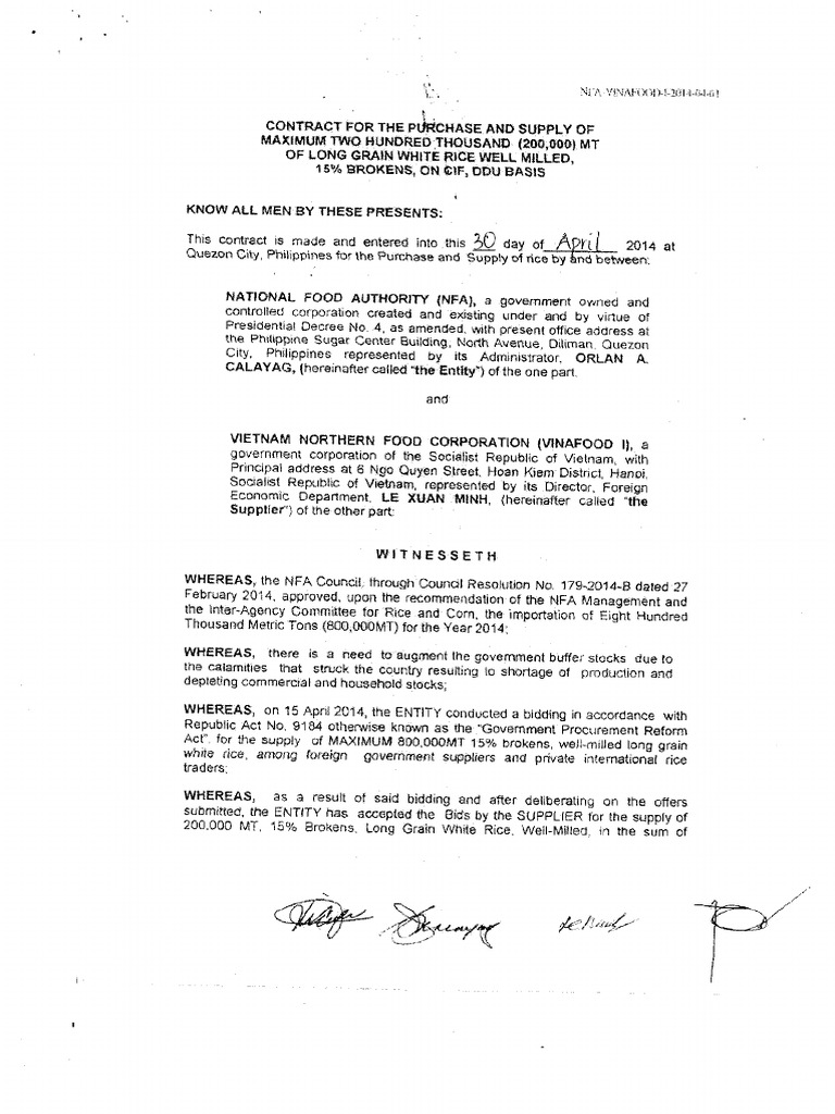 Exportcon 200,000mtvinafoodi | PDF | Staple Foods