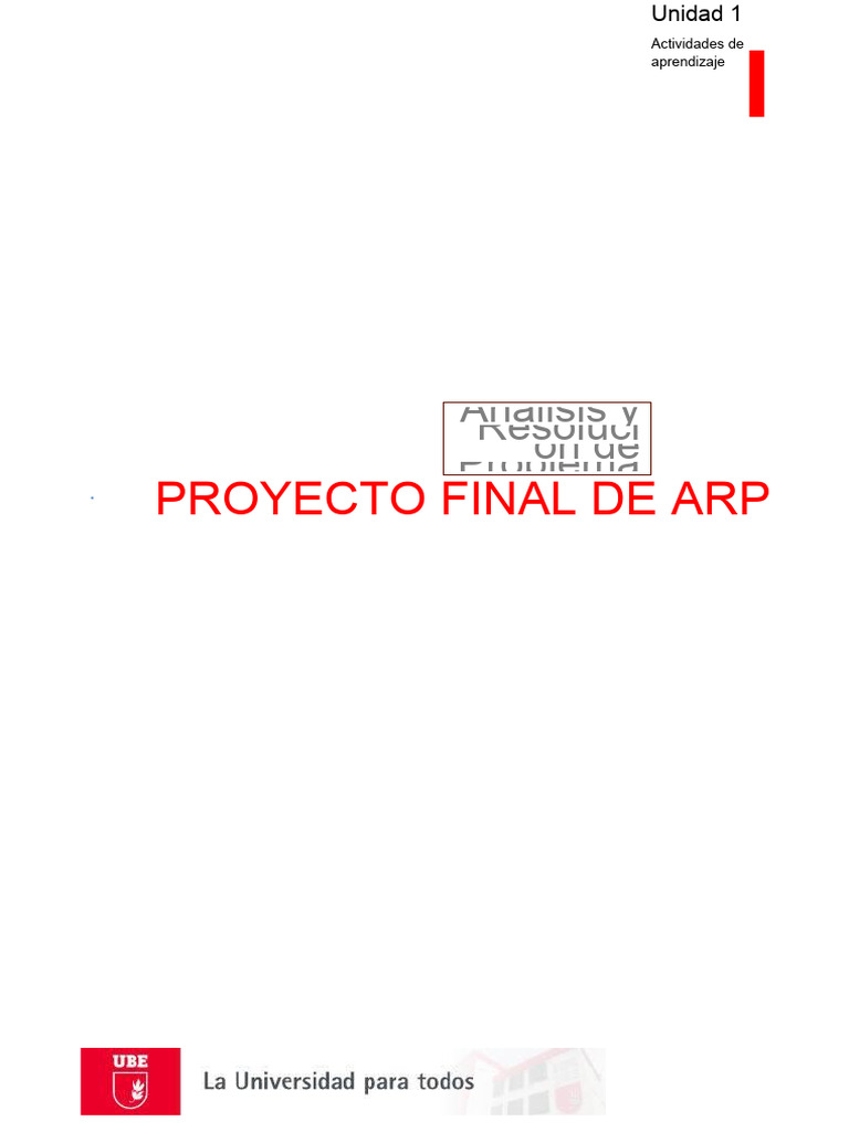 Proyecto Final | PDF | Diseño | Evaluación