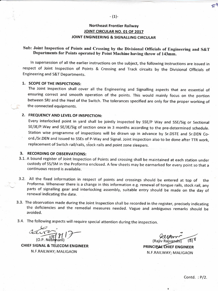 NFR Railway Joint Inspection Guidelines | PDF | Rail Transport | Track ...