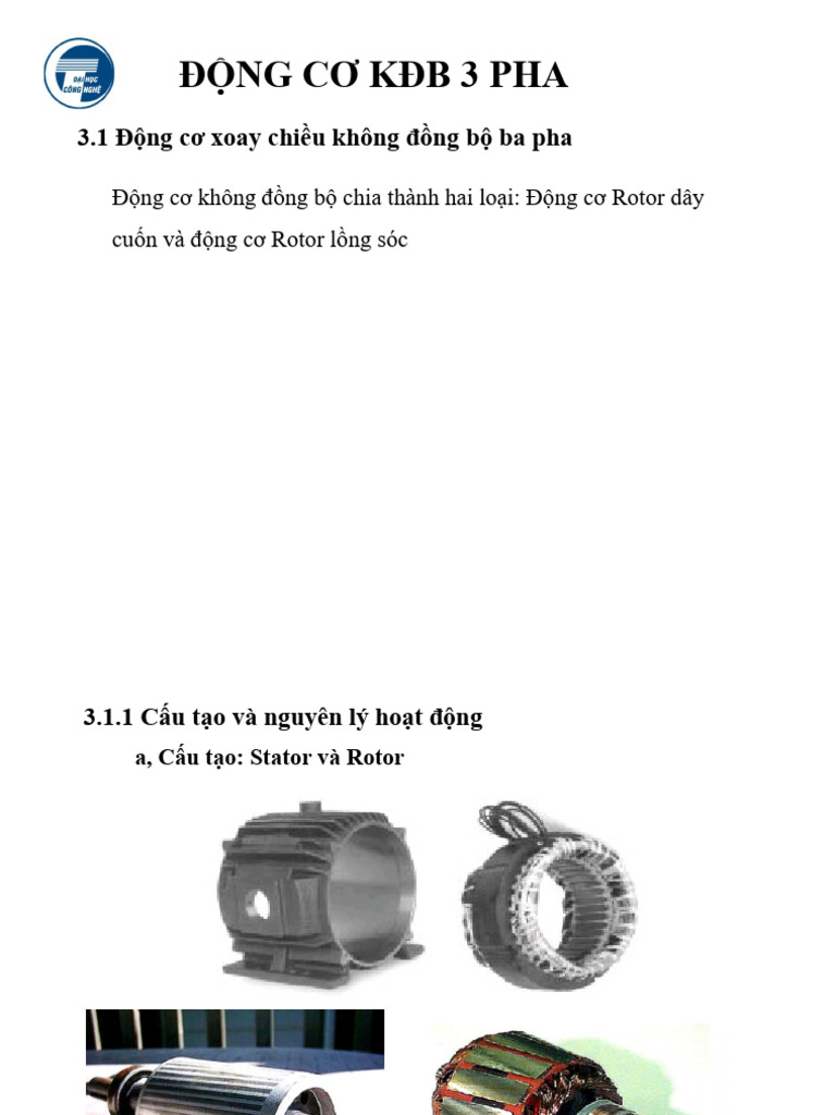 ĐC Xoay Chieu Khong Dong Bo 3 Pha | PDF