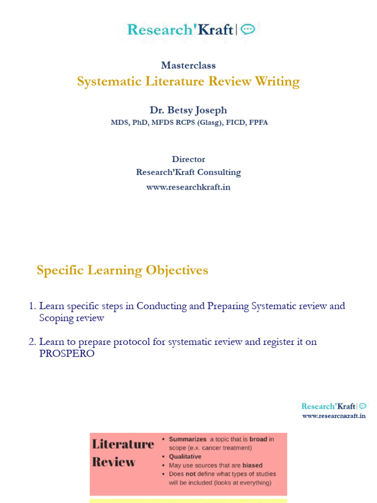 How To Do A Systematic Literature Review | PDF | Meta Analysis ...
