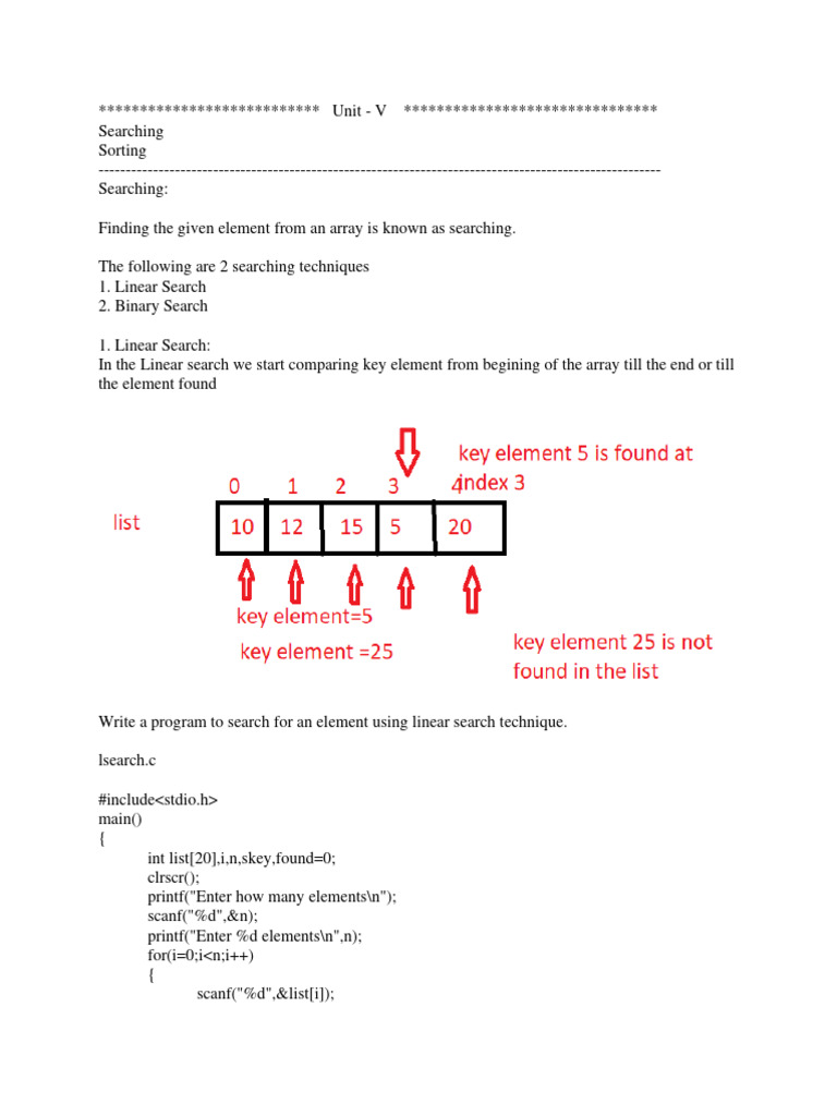 C Notes Unit-V | PDF | Computing | Information Retrieval
