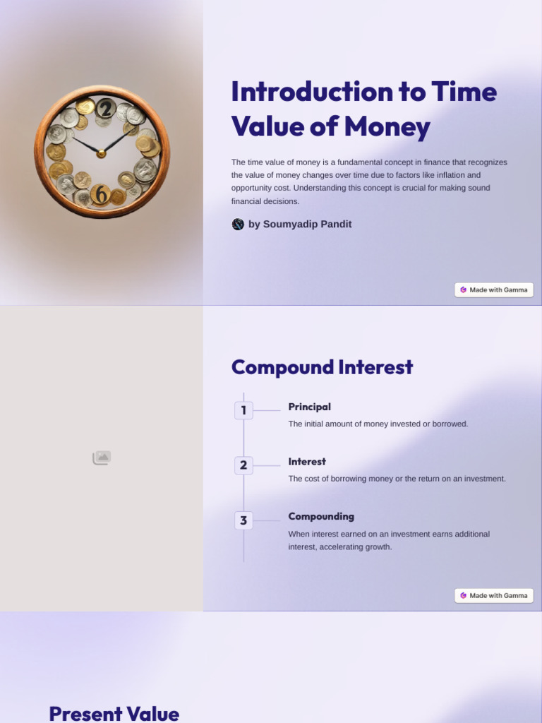 Introduction To Time Value of Money | PDF | Time Value Of Money ...
