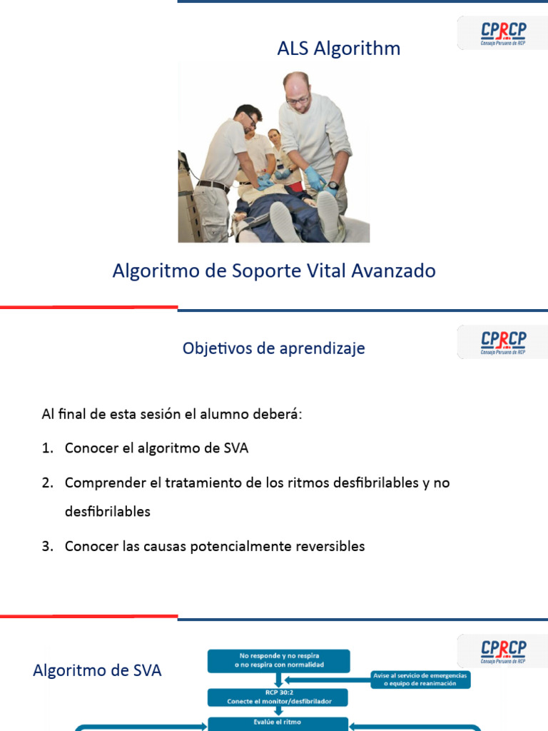Als Algorithm CPRCP - Erc | PDF | Reanimación cardiopulmonar | Paro ...
