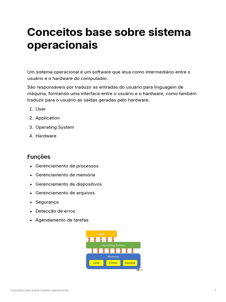 Introdução aos Sistemas Operacionais | PDF | Sistema operacional ...