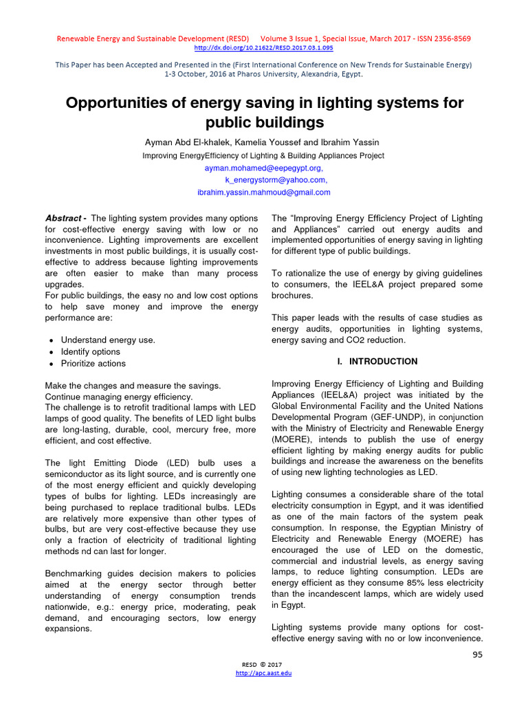 Opportunities of Energy Saving in Lighting Systems | PDF | Compact ...