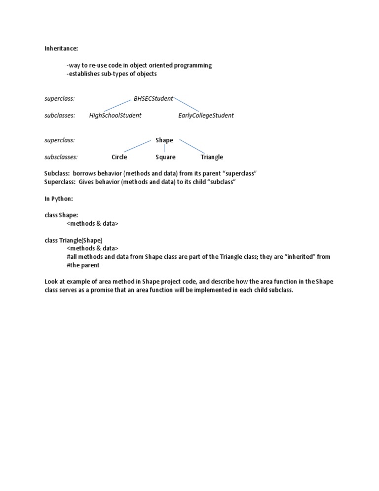 12/15/2011 CS Inheritance Notes | PDF