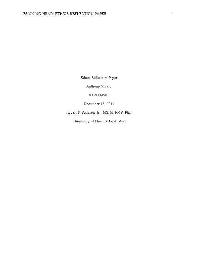 Ethics in Strategic Organizational Planning | PDF | Stakeholder ...