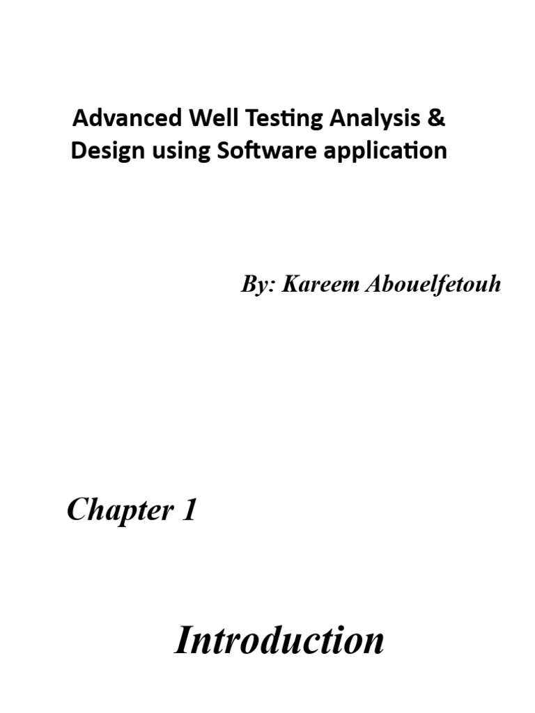 Well Testing Course Fin Pdf Petroleum Reservoir Chemical Engineering
