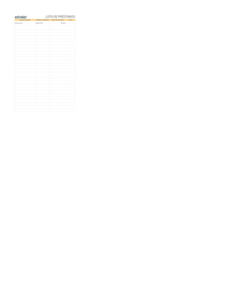 Formulario de Prestamo | PDF