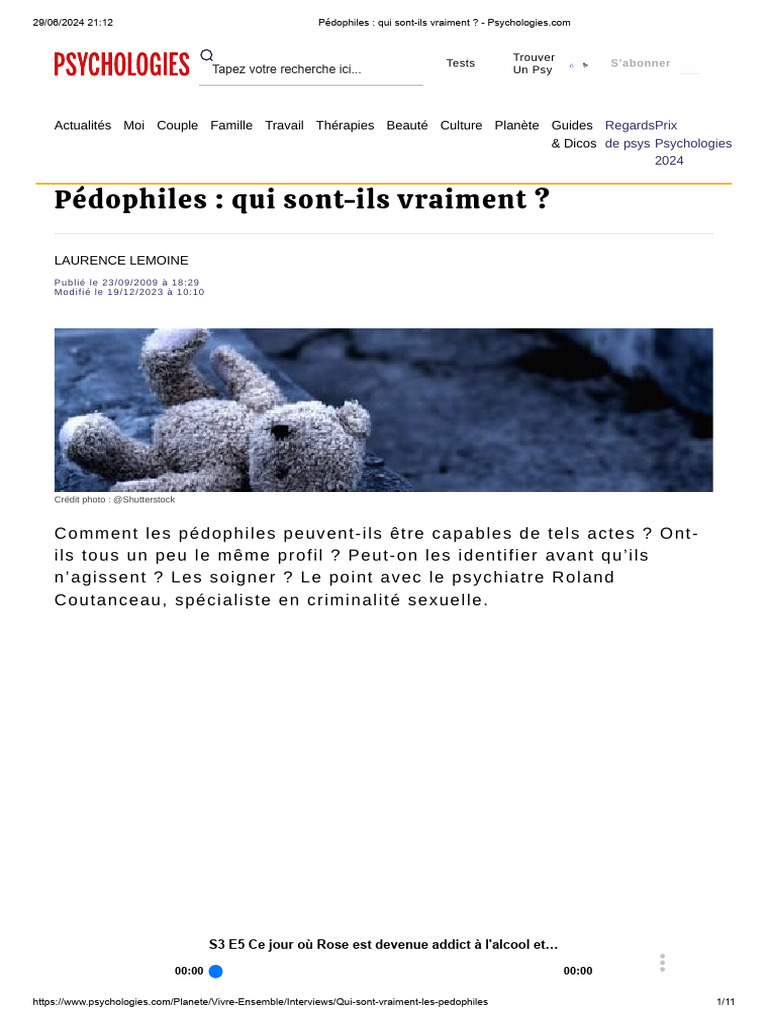 Reconnaître un hébéphile : guide pratique | PDF | Sciences ...
