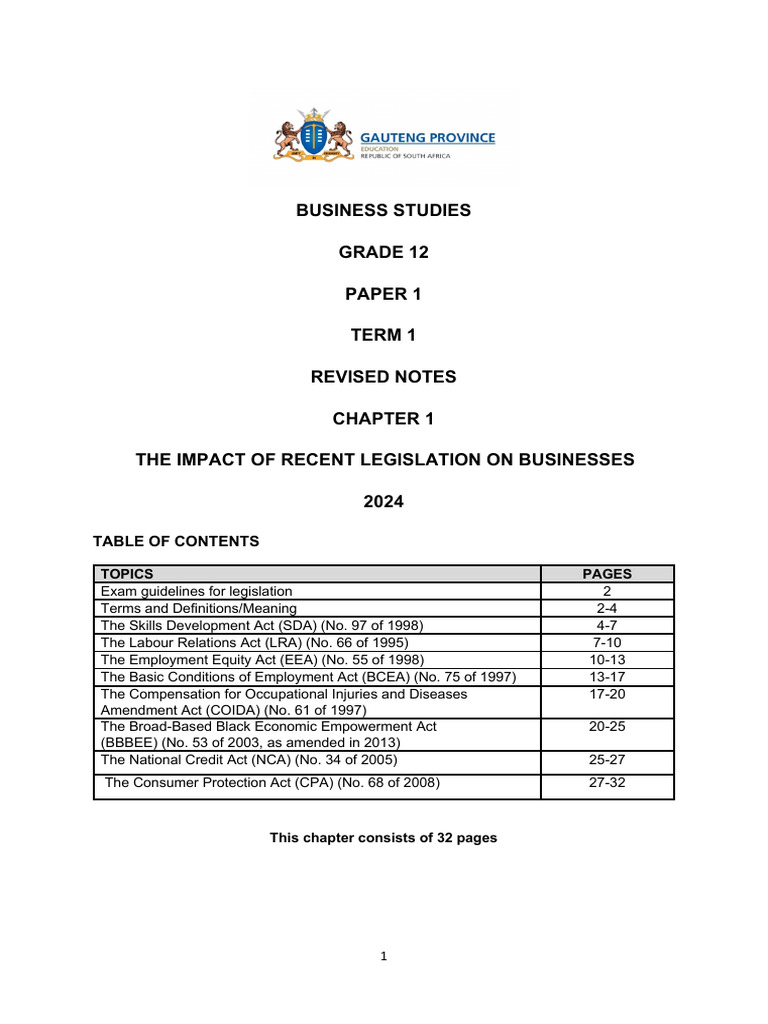 Legislation | PDF | Employment | Labour Law