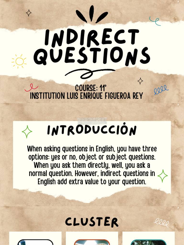 Understanding Indirect Questions in English | PDF | Question | English ...