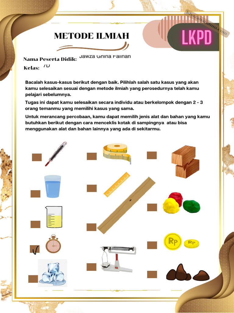 Ipa Metode Ilmiah LKPD 1 | PDF