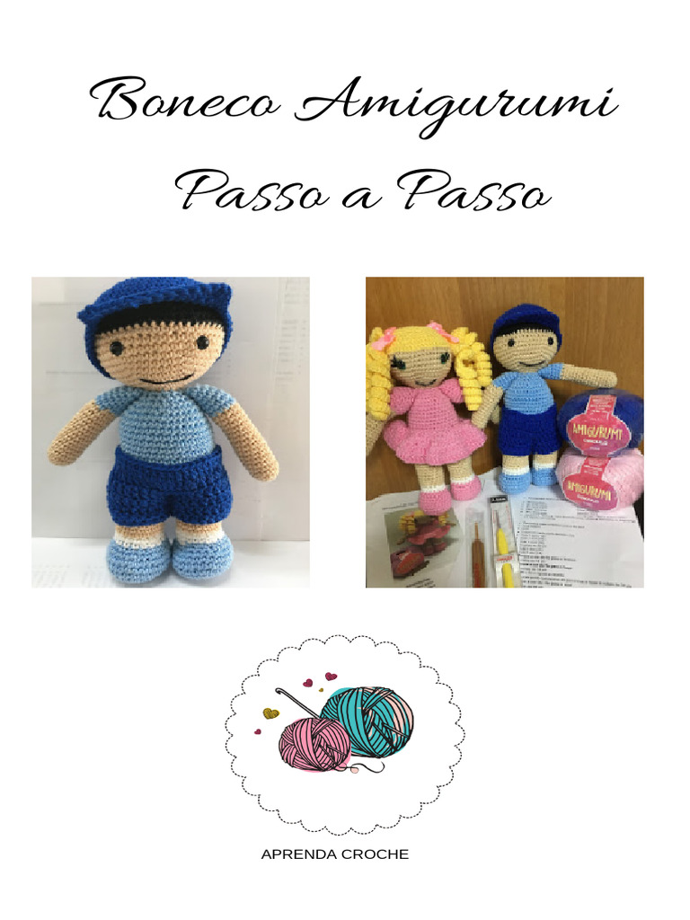 Boneco Amigurumi Menino: Passo a Passo | PDF