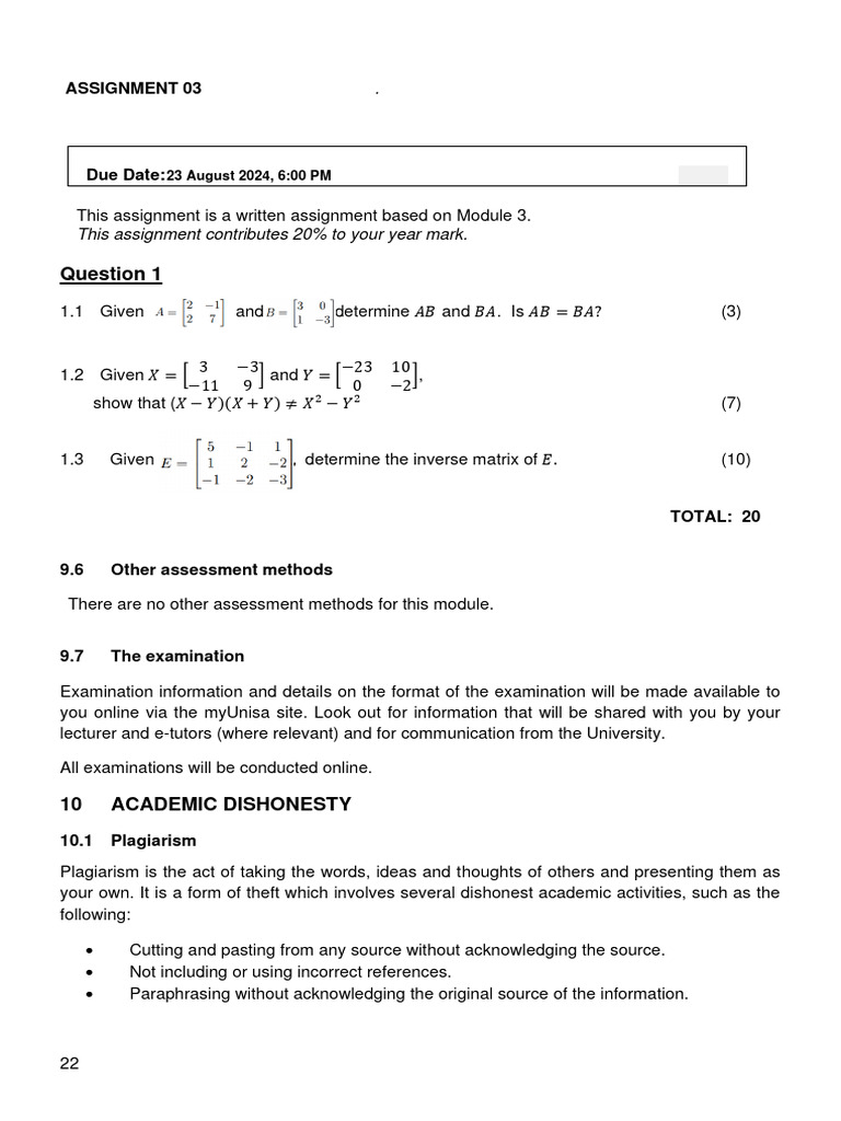 Mathematics Assignment 03 Details | PDF | Elementary Geometry ...
