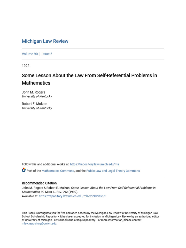 Law Insights from Mathematical Paradoxes | PDF | Theorem | Euclidean ...