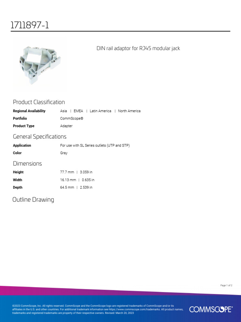 1 Product Specifications | PDF