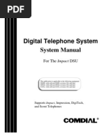 Comdial DSU ion & Programming Manual