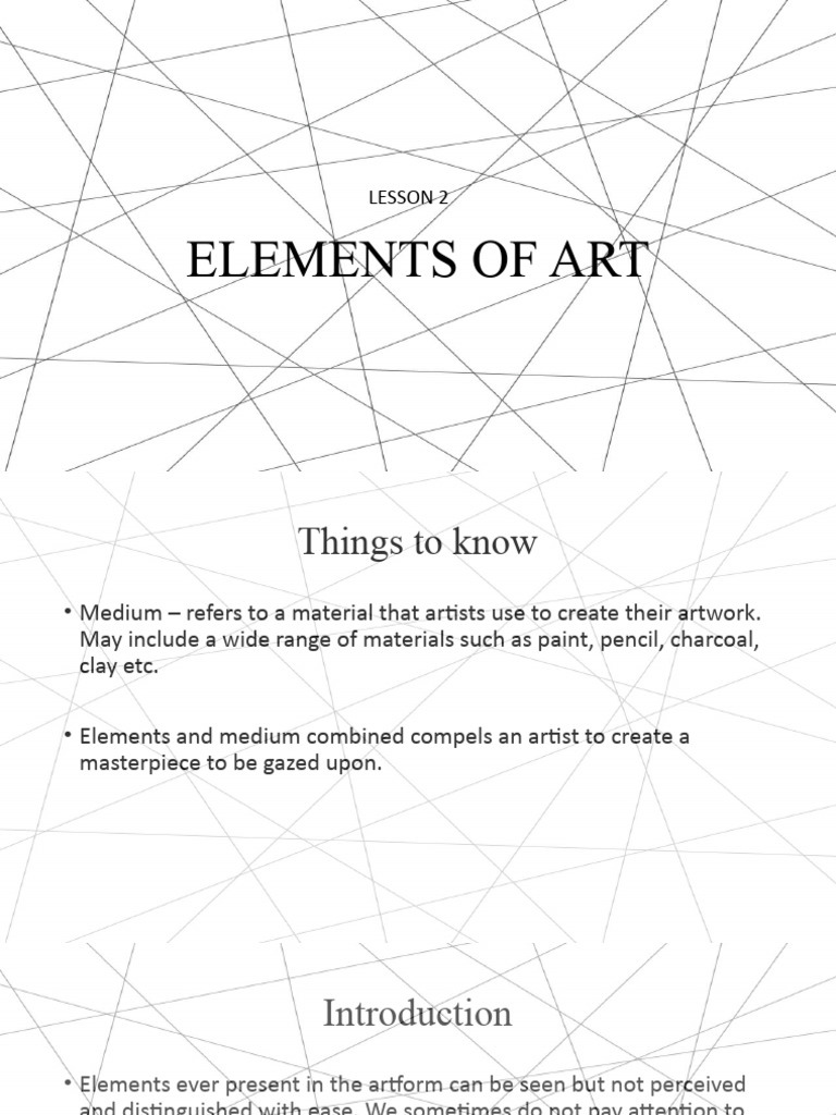 Lesson 2 elements of art pdf shape dimension