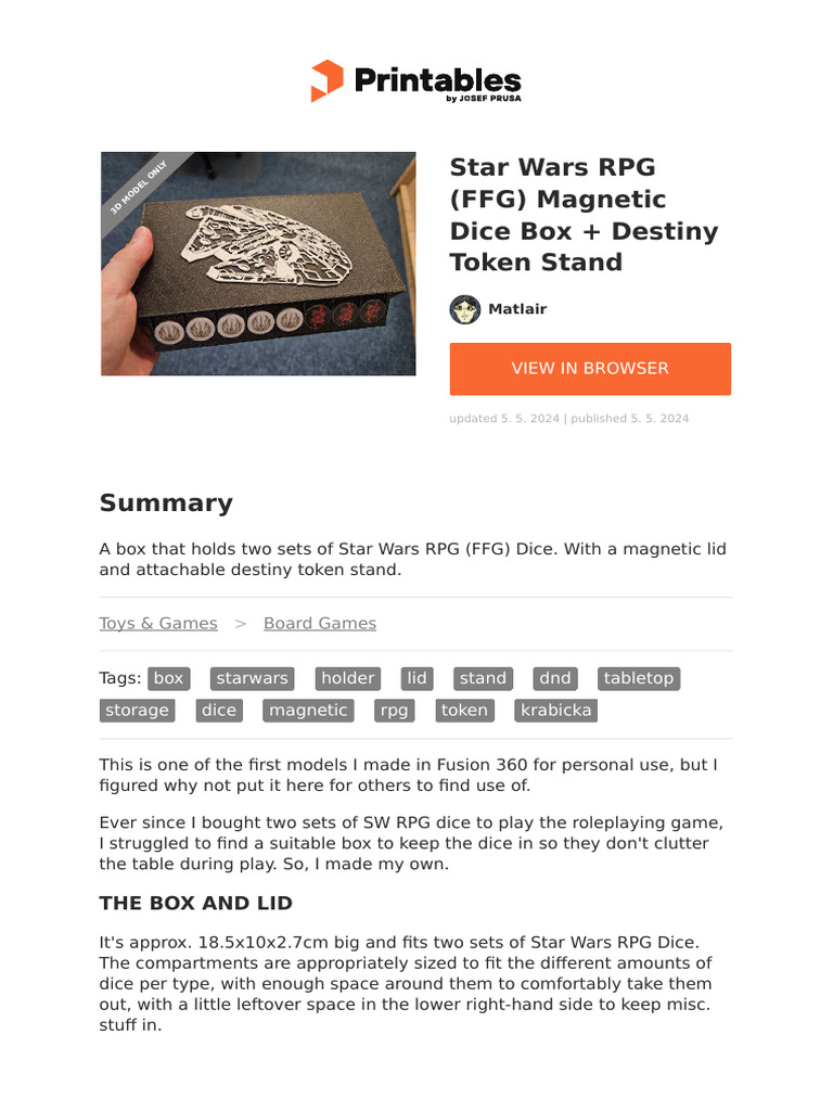 Fantasy Flight Games - Star Wars: Destiny Jyn Erso Dice Binder - Würfelalbum Für Das Sammelkartenspiel