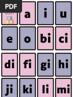 LEVEL 1 - MODUL BACA (Mengenal Abjad Dan Suku Kata) (60 Hal) | PDF