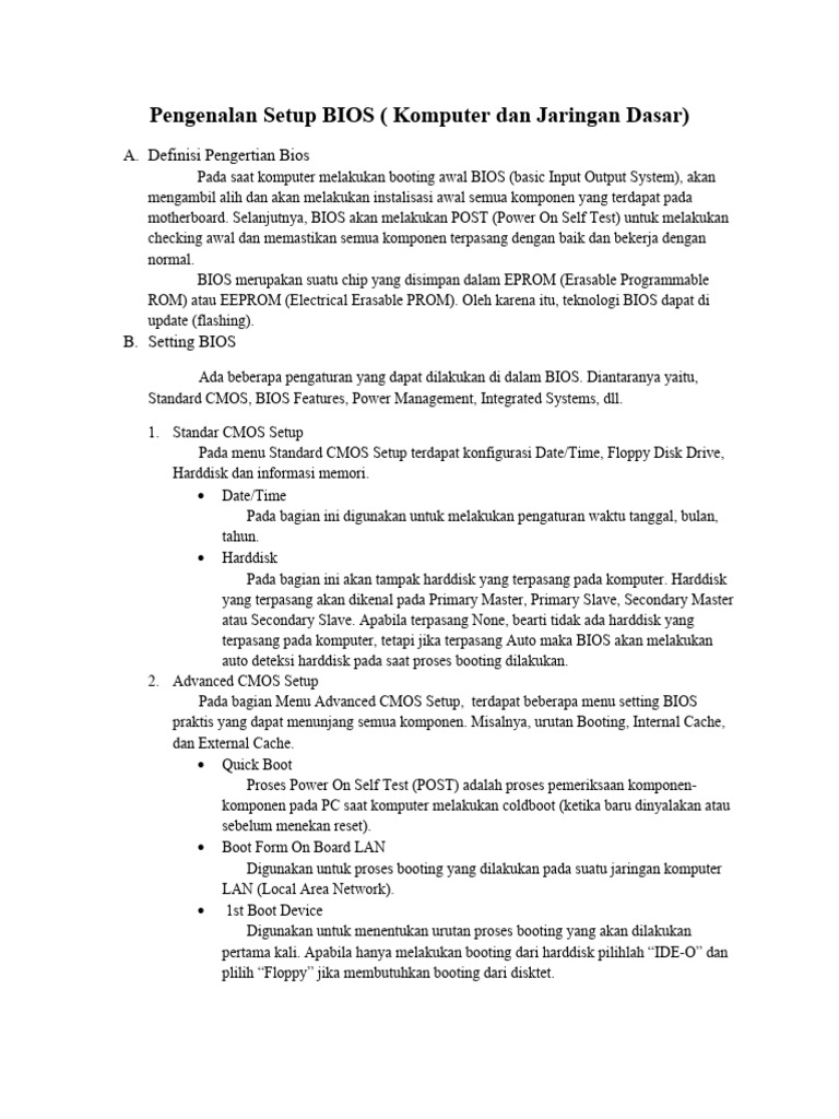 Pengenalan setup bios pdf