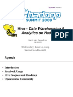 Hive - Data Warehousing &: Analytics On Hadoop