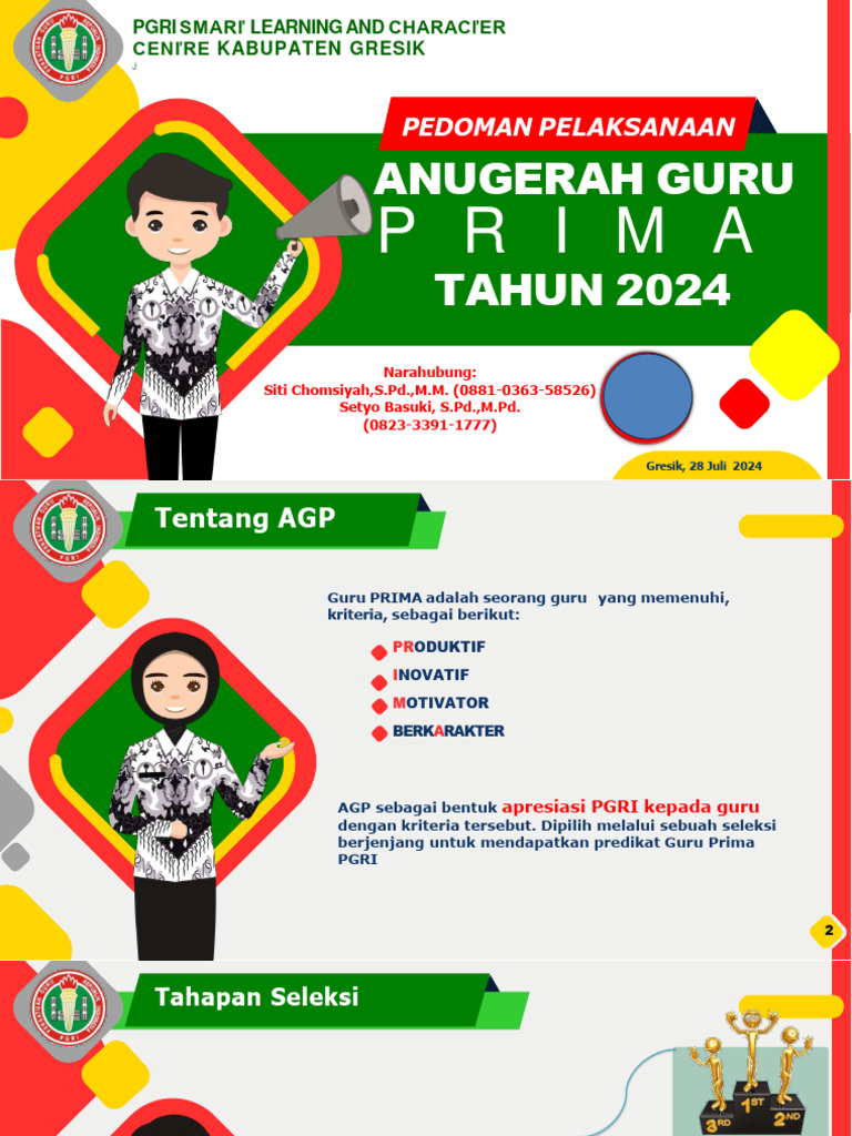 Pedoman Anugerah Guru Prima 2024 | PDF