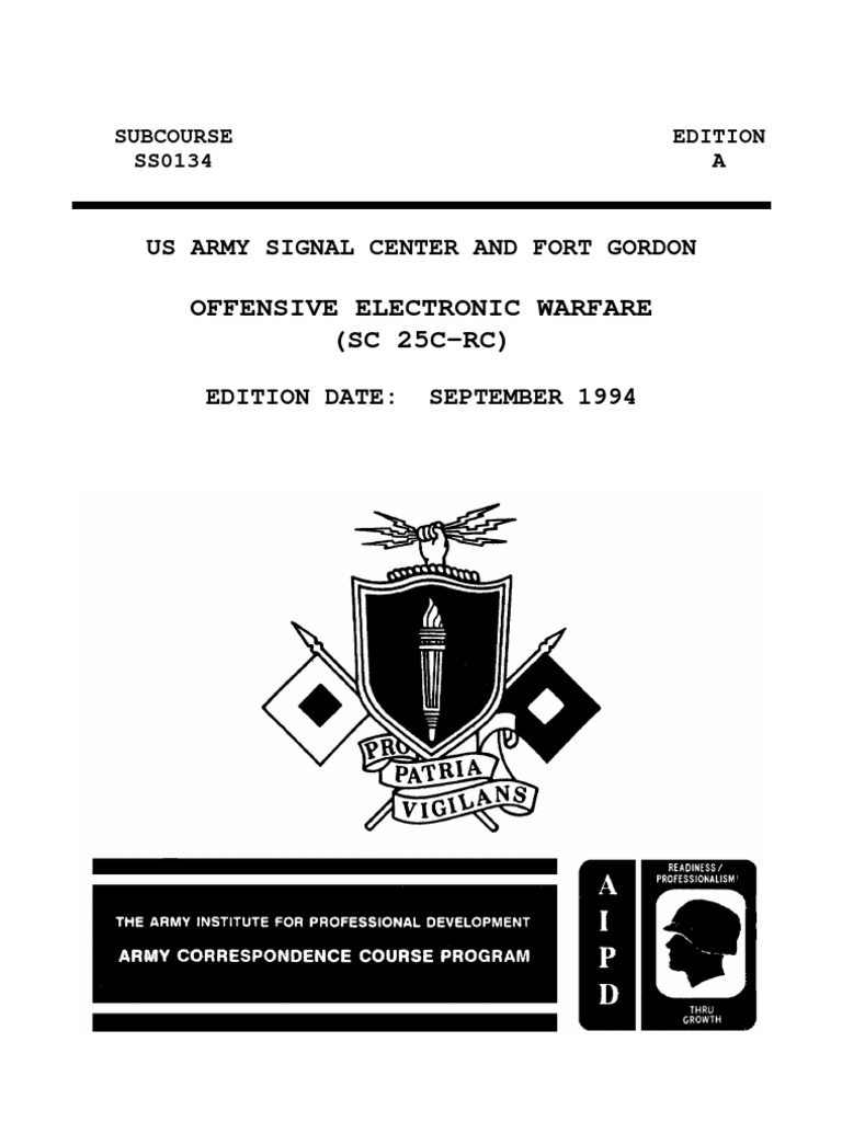 SS0134 Offensive Electronic Warfare | PDF | Electronic Warfare ...