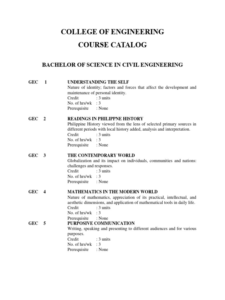 Civil Engineering Course Catalog Overview | PDF | Fluid Dynamics | Momentum