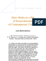 Mass Media As A Site of Resacralization of Contemporary Cultures