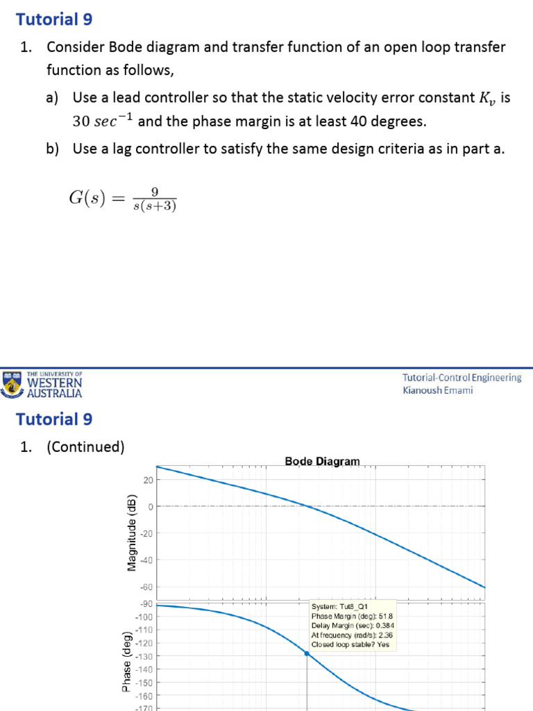 Lead and Lag Controller Design Guide | PDF | Mechanics | Computer ...
