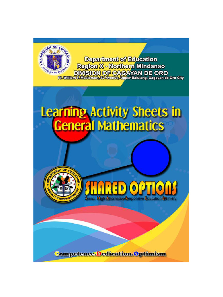 SHARED Options: DLP Learning Sheets | PDF | Exponential Function ...