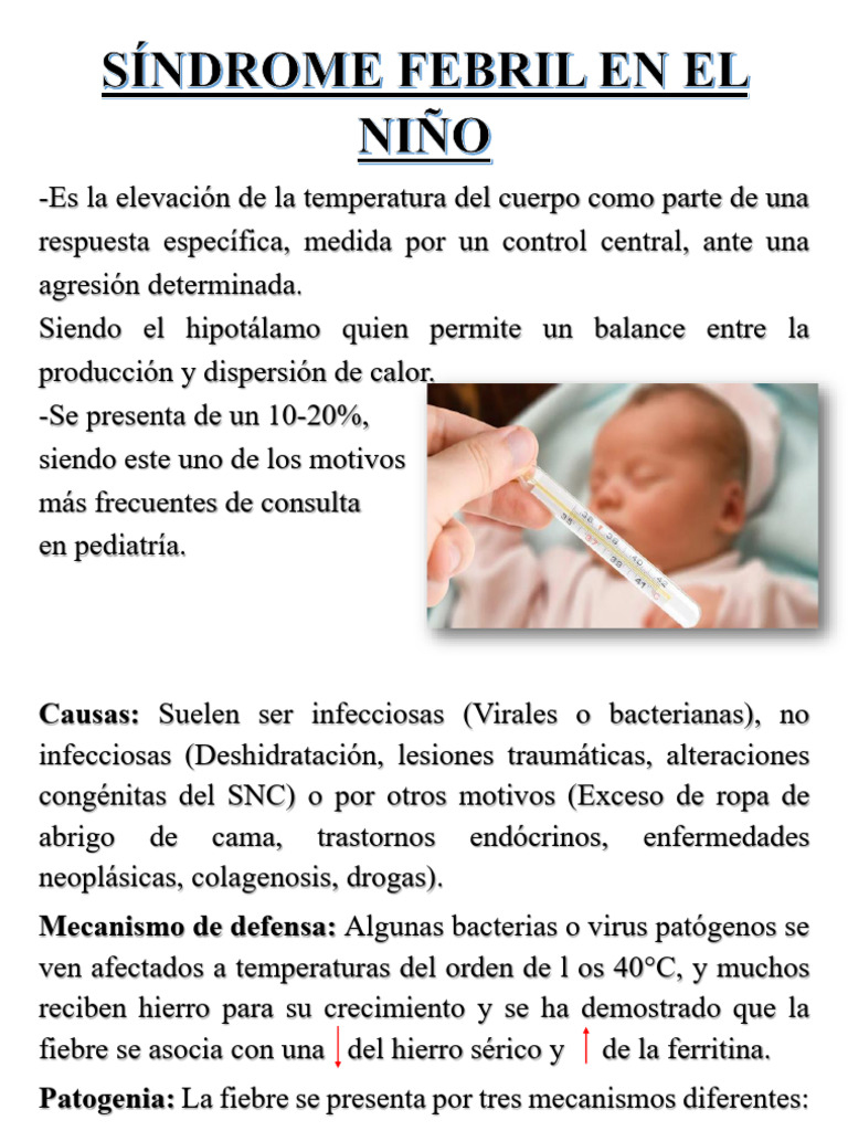 Síndrome Febril en El Niño | PDF | Fiebre | Medicina