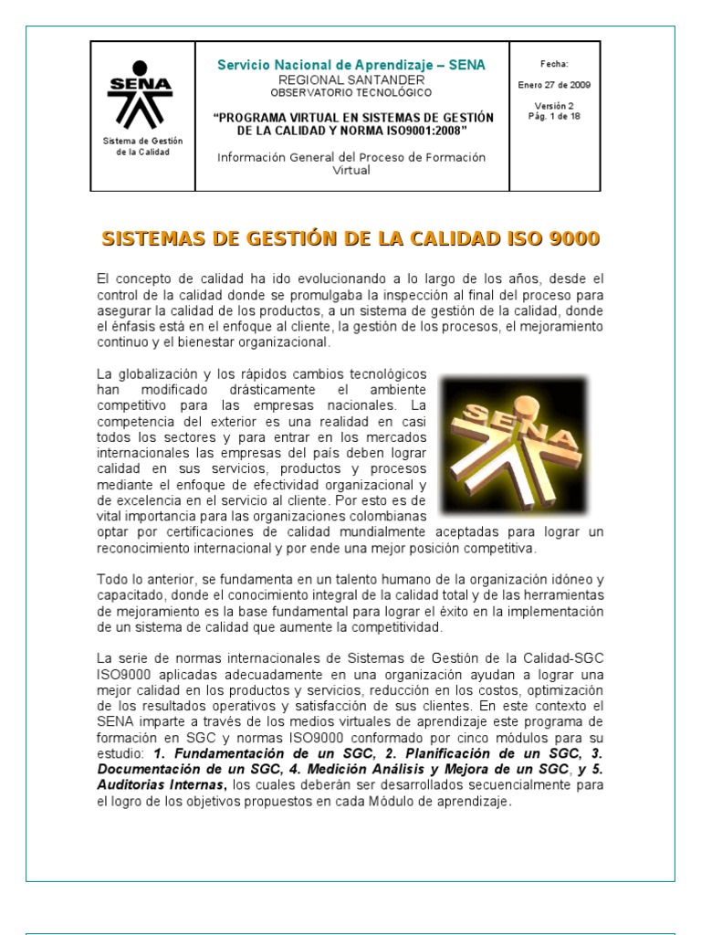 Sistemas de Gestion de Calidad Iso 9000 | PDF