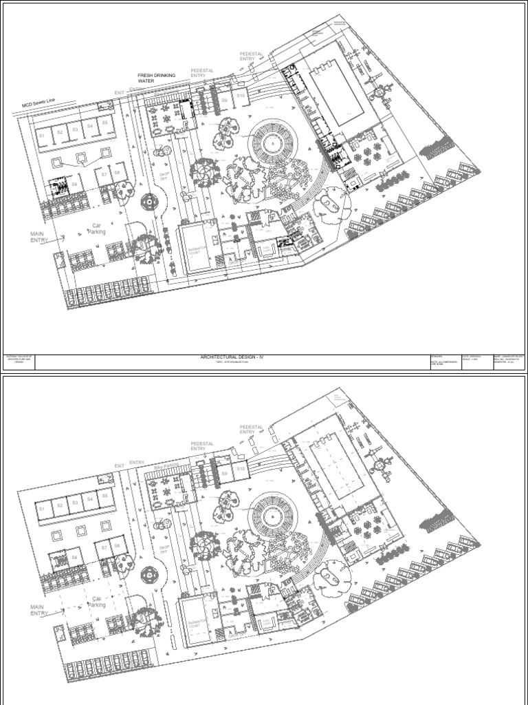 Site Plan for Commercial Building Design | PDF