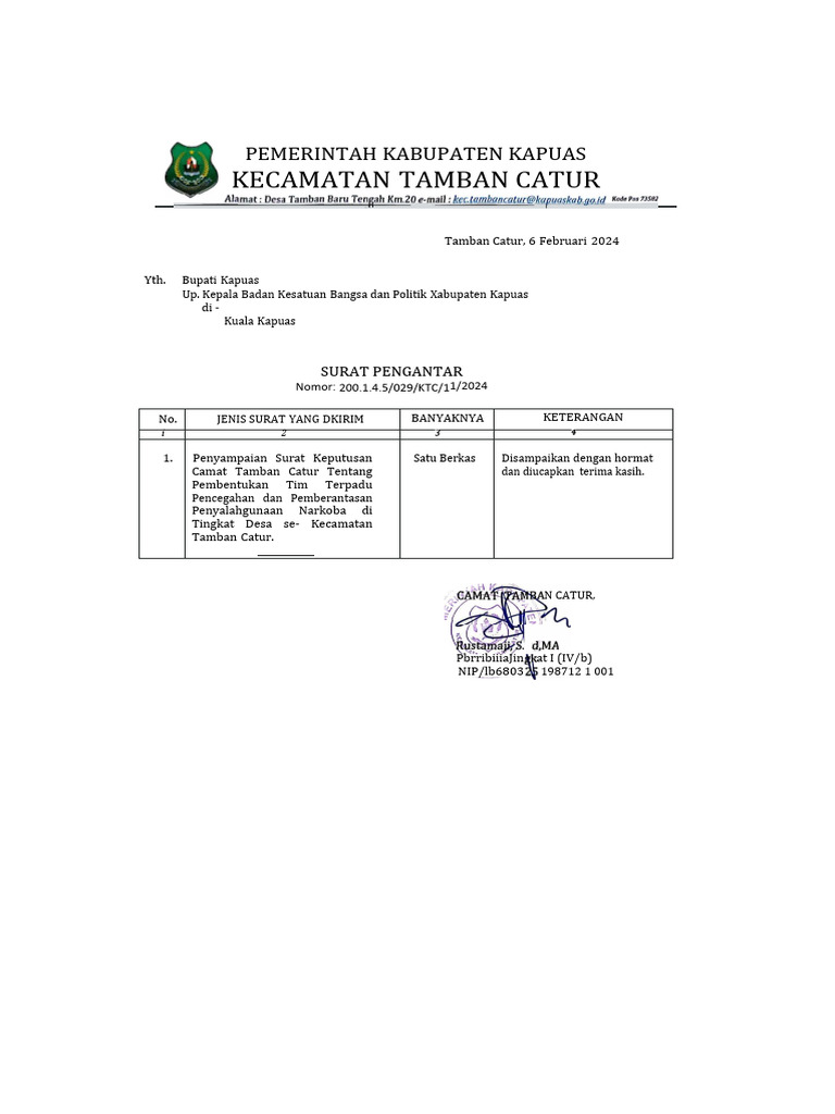 Contoh Sk Kelurahan Desa Pdf