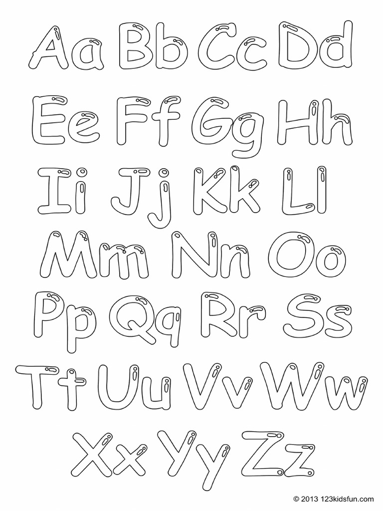 Alphabet Coloring | PDF