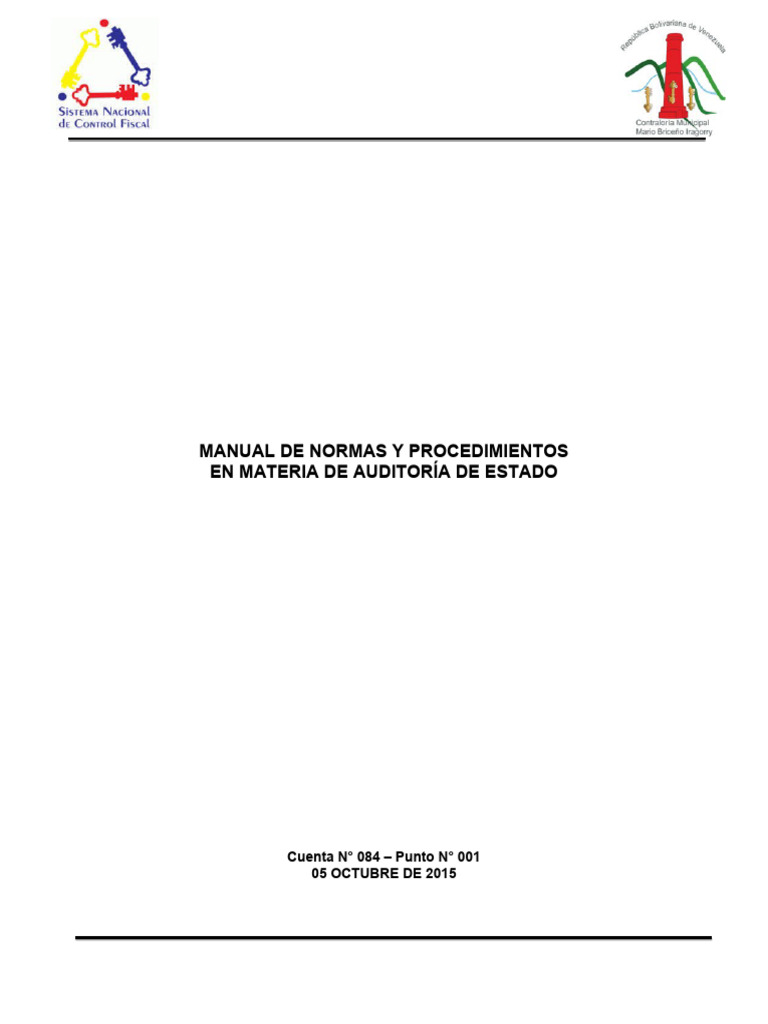 Manual de La Direccion de Control Posterior | PDF | Auditoría ...
