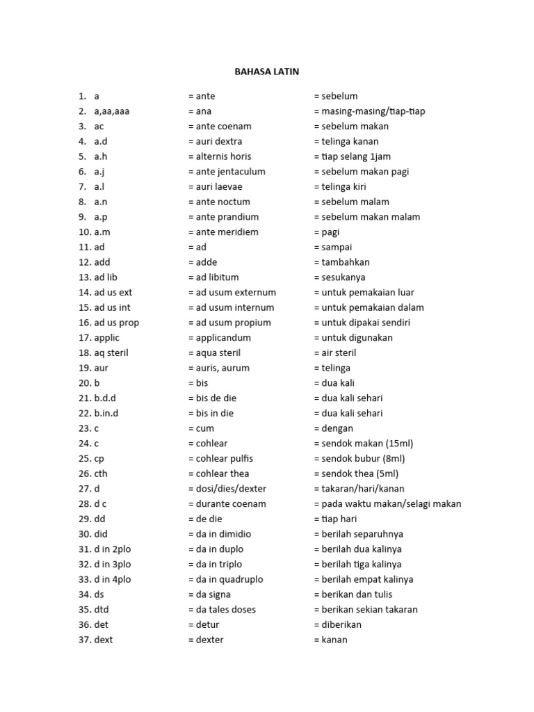 Bahasa Latin PDF
