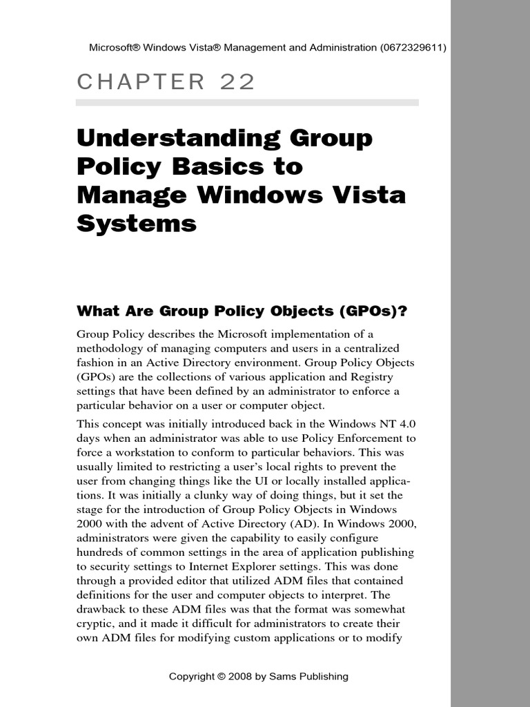 Group Policy Survival Guide Complete | PDF | Group Policy | Active ...