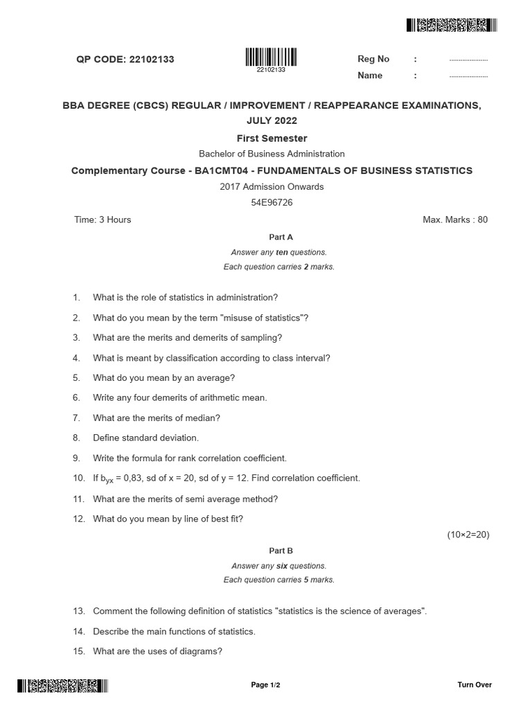 Fundamentals of business statistics pdf statistics mean