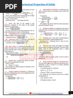 Class 11 Elasticity Formula Sheet | PDF | Elasticity (Physics) | Young ...